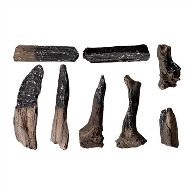 Реалистичные журналы газового камина, установленные для газовых каминов